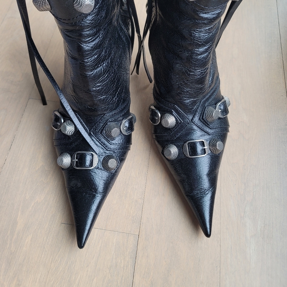 Balenciaga cagole leather bootie - Picture 2 of 8